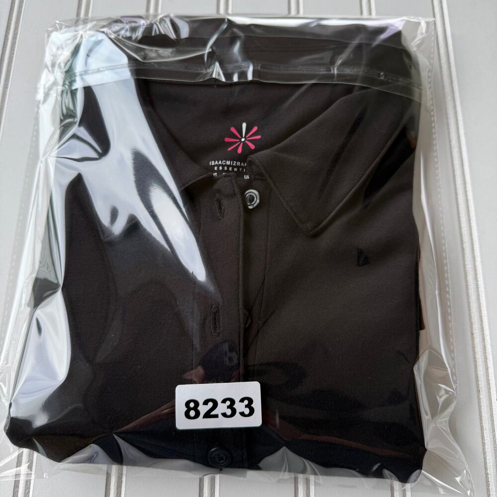 Isaac Mizrahi Black Size 1x Knit Buttondown Shirt - image 8